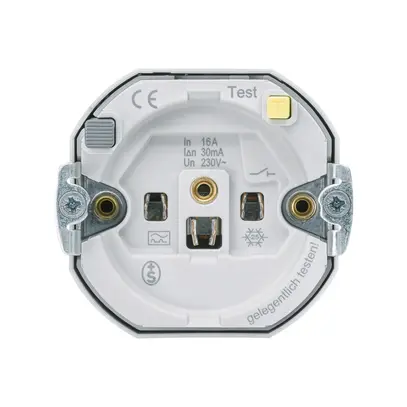 Inserto per presa Hager montaggio E 16A FI 30mA 