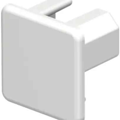 Piastra terminale Bettermann p.canale d'installazione WDK bianco puro 20×20mm 
