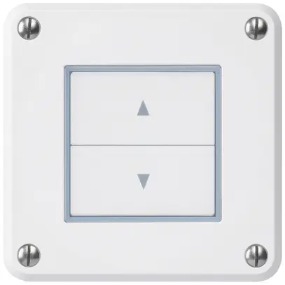 Interruttore per tapparelle INC robusto IP55 bianco con 2 tasti di comando 