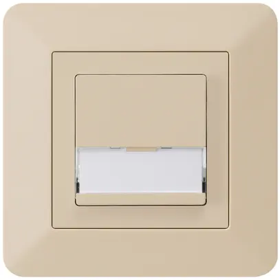 Tasto di suoneria INC A/1L kallysto.trend beige con porta-etichetta 37×15mm 