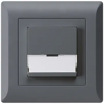 Poussoir de sonnerie ENC avec porte-étiquette A/1L kallysto.line anthracite 