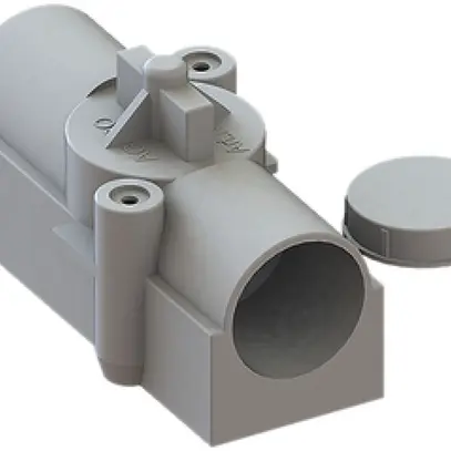 Tassello per lampade da parete AGRO con entra ta 2×M20/25 