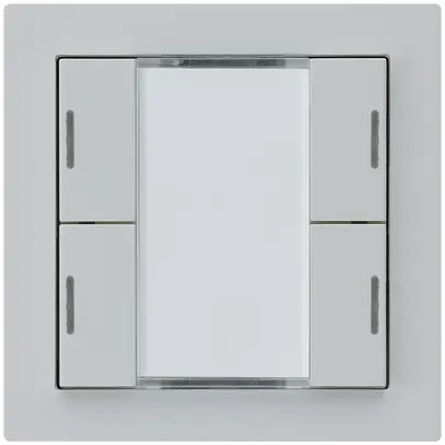 Tasto INC kallysto A KNX 4× LED RGB s/e-link grigio chiaro 