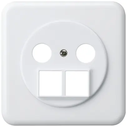 Kit frontal basico pour TV-R pour prise antenne HMS blanc 