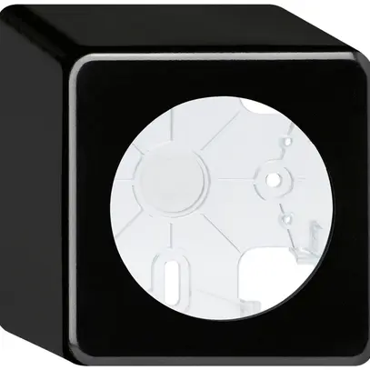 Scatola AP basico nero h=64mm Ø58mm 