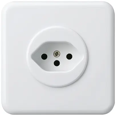 Presa INC basico tipo 13 bianco senza prisabambini 