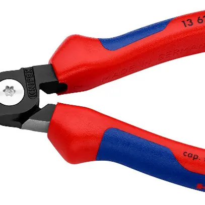 Abisolierzange KNIPEX Ø15mm/10mm² 180mm verchromt mit Mehrkomponenten-Hüllen 