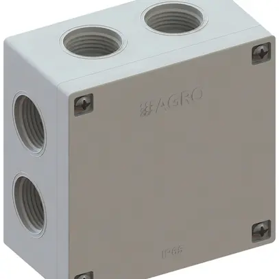 Scatola di derivazione AP IP65, vuota, grigio, 82×82×45mm, senza morsetti 