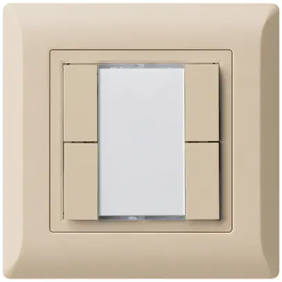 UP-Universaltaster 4×kallysto.line ohne LED beige 
