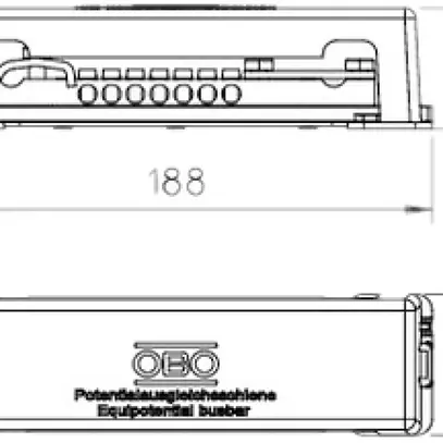 Barra compensazione di potenziale nero 