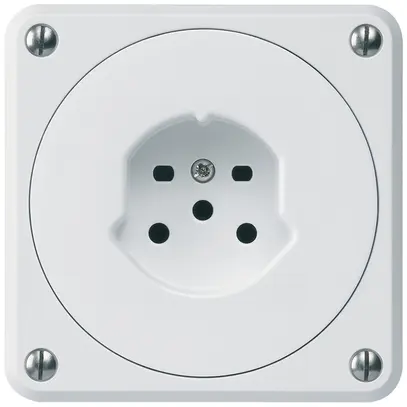 Prise ENC robusto type 15 blanc sans clapet 