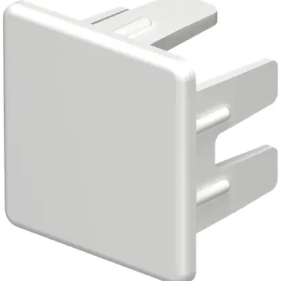 Piastra terminale Bettermann p.canale d'installazione WDK bianco puro 25×25mm 