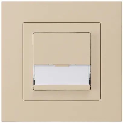 Poussoir de sonnerie ENC avec porte-étiquette A/1L kallysto.pro beige 