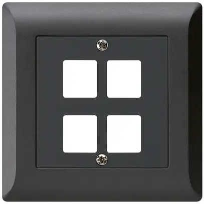 Kit frontal ENC HMS kallysto.line pour 4 modules noir 