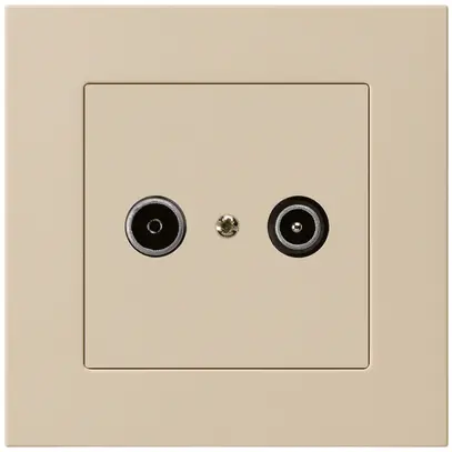 Prise de passage ENC kallysto.pro R/TV 23dB beige 