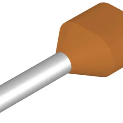 Zwillings-Aderendhülse Weidmüller H isoliert 2×0.5mm² 8mm orange Mehrfachbeutel 