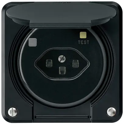 Presa FI INC robusto C T23 30mA nero 