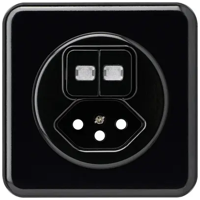 Kit frontal ENC basico 86×86mm noir 2 lentilles pour combinaison grd.I S1/T13 