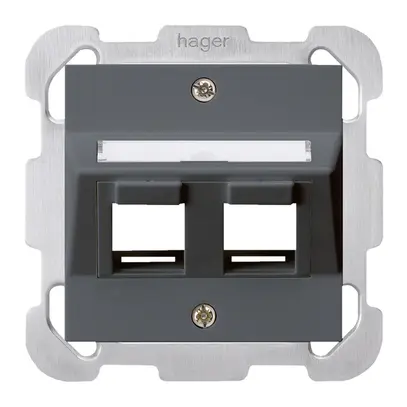 Kit di montaggio INC kallysto 2×Keystone antracite con piastra di fissaggio 