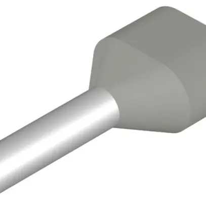 Capocorda doppio Weidmüller H isolato 2×0.75mm² 8mm grigio DIN sciolto 