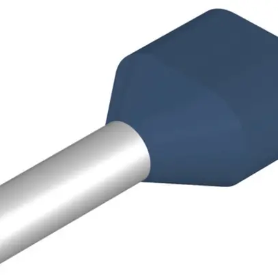 Capocorda doppio Weidmüller H isolato 2×2.5mm² 10mm blu DIN sciolto 