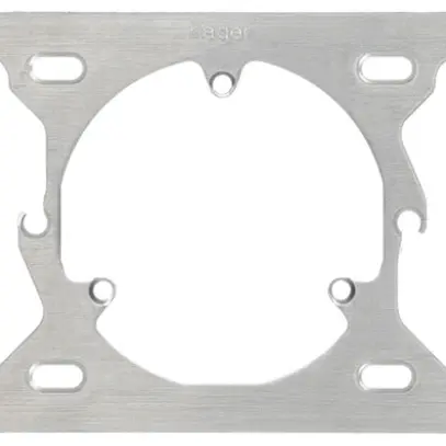 Placca d.fissaggio HA grd.I-I-I horizontale 77×197mm 52mm+3-punti+52mm alluminio 