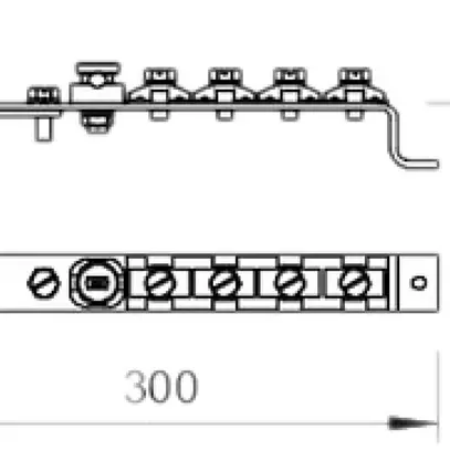 Barra compensazione di potenziale 300mm 