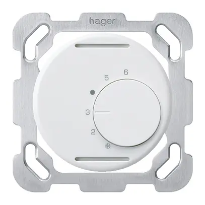 Insert thermostat d'ambiance ENC basico plaque fix.blanc sans interrupteur 
