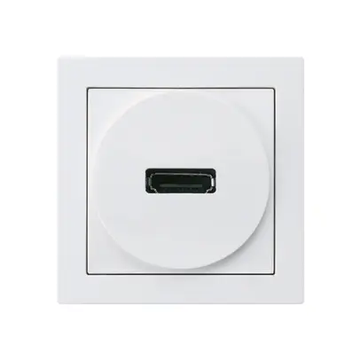 Anschlussdose kallysto A HDMI mit Schraubanschluss weiss 