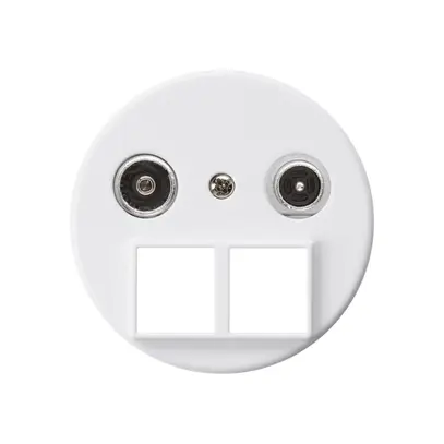 Prise multimédia basico TV-R montage A 10.5dB 2GHz blanc 