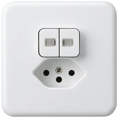 Combinazione luminosa INC 1/3+3/1L+tipo 13 bianco basico 2 lenti per BOMI 