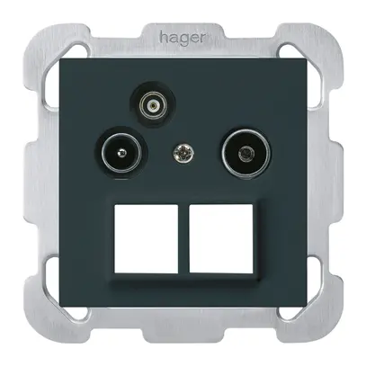 UP-Antennendose R/TV-Daten kallysto HMS B 2GHz 10.5db schwarz 