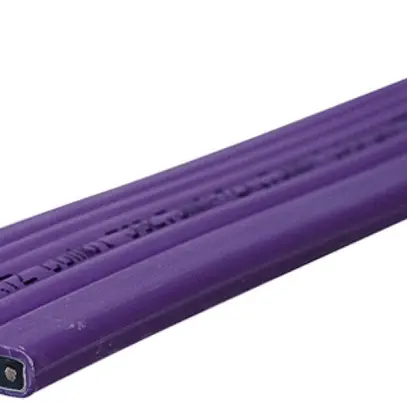 Câble plat Woertz Combi 5×2.5+2×1.5mm² sans halogène lilas Cca Une longueur