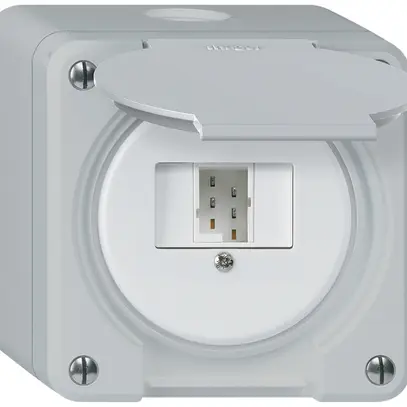 Boîte de raccordement AP robusto IP55 gris 1×TT83 