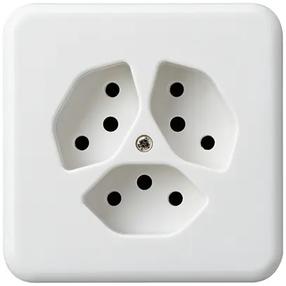 Presa INC basico 3×tipo 13 bianco per BOMI 