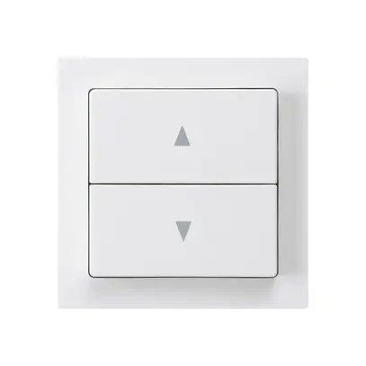 Interruttore per tapparelle kallysto bianco con 2 tasti di comando bianco 