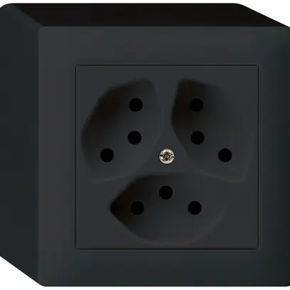 Prise AP kallysto 3×T13 noir 