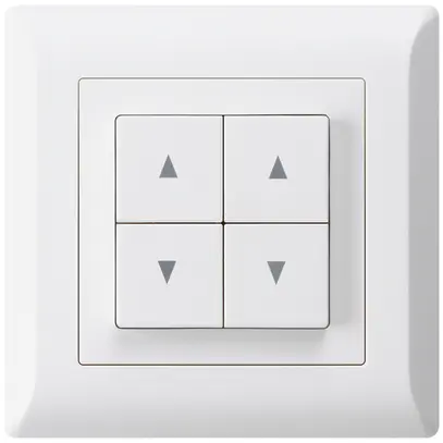 Pulsante per tapparelle INC kallysto.line bianco con 4 tasti 