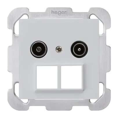 Prise d'antenne ENC R/TV HMS kallysto B 23dB gris clair 