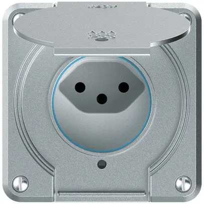 Presa INC robusto 1×tipo 13 luminoso IP55 alluminio 