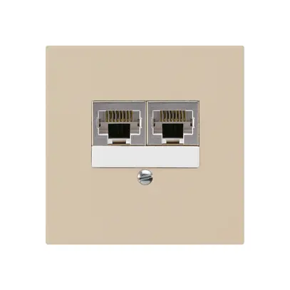 Boîte ENC kallysto 2×RJ45s séparé CUC beige 