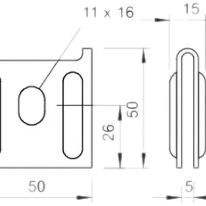 Fissaggio murale Bettermann A2 