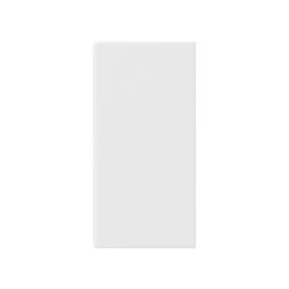 Bouton double petit kallysto blanc pour interrupteur S1/3+contact 