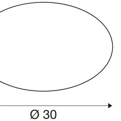Plafoniera/lpda a muro LED SLV LIPSY 30 DOME 15W 1600lm 3000/4000K IP44 300mm bi 