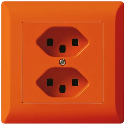 Presa INC kallysto.line 2×T23 arancione con morsetti ad innesto 