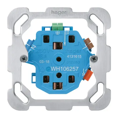 Interno per presa Hager 2×T13/23 1×S F 