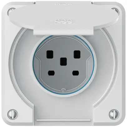 Presa INC robusto 1×tipo 25 IP55 bianco 