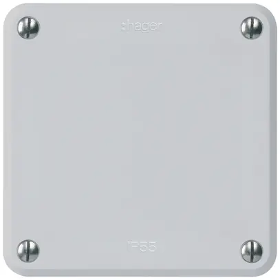 Obturateur ENC robusto IP55 gris avec plaque de montage 