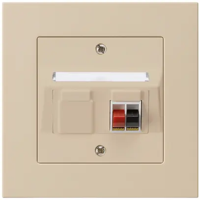 Presa INC audio kallysto.pro 1×beige morsetto per 1 altoparlante 