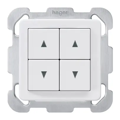 Interruttore doppio per tapparella INC basico B bianco 